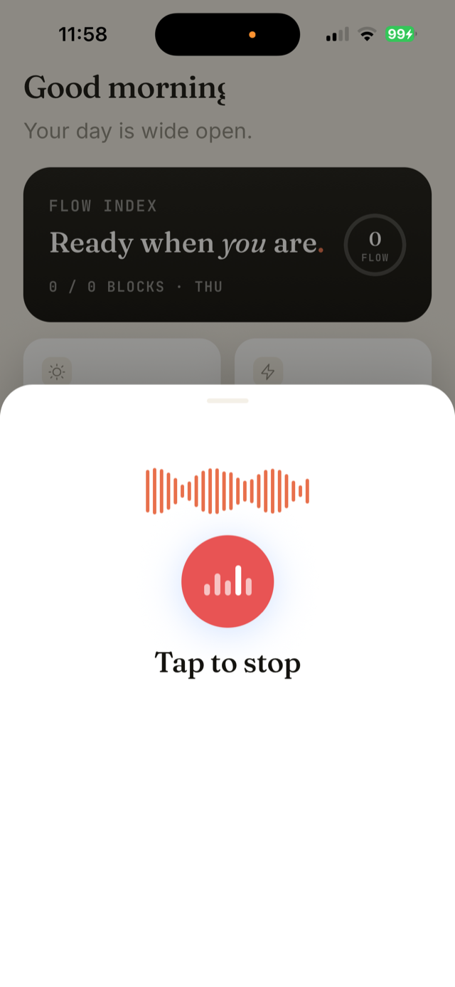 Skedit voice capture listening